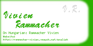 vivien rammacher business card